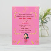 Invitation Half Saree Ritu Kala Samskara (Debout devant)