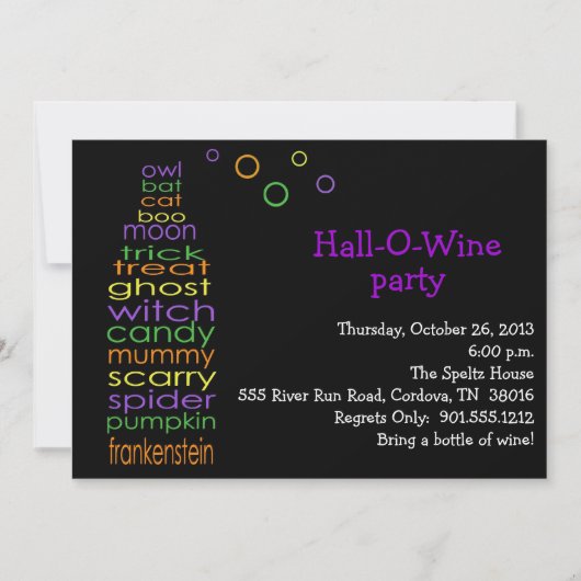 Invitation Hall-O-Wine (Devant)