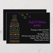 Invitation Hall-O-Wine (Devant / Derrière)