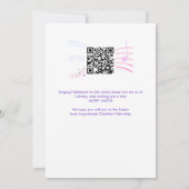 Invitation HALLELUJAH CHRIST IS RISEN QR Logo Church Easter  (Dos)