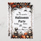 Invitation Halloween (Devant / Derrière)