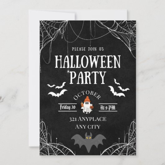 Invitation Halloween (Devant)