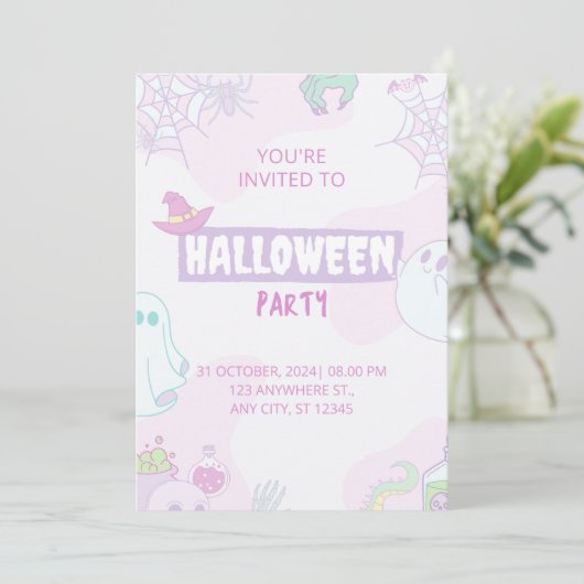 Invitation Halloween (Debout devant)