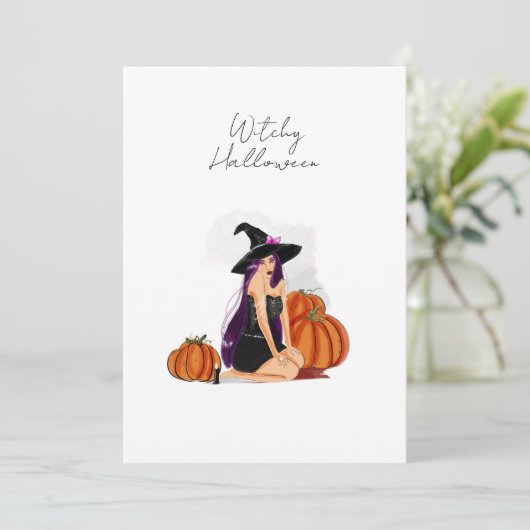 Invitation Halloween (Debout devant)