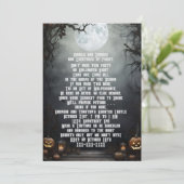 Invitation Halloween (Debout devant)