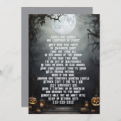 Invitation Halloween (Devant / Derrière)