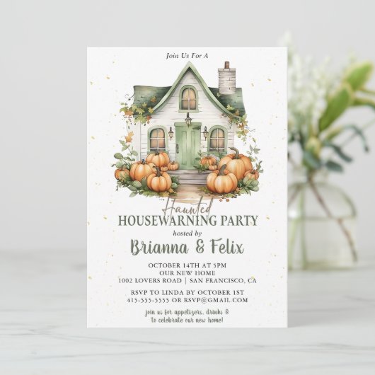 Invitation Halloween (Debout devant)