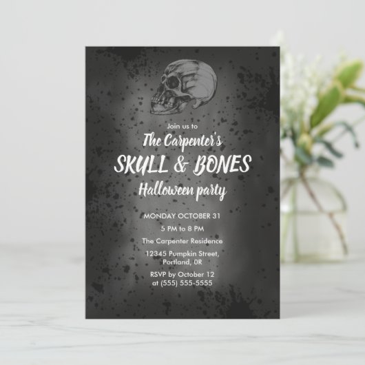 Invitation Halloween (Debout devant)