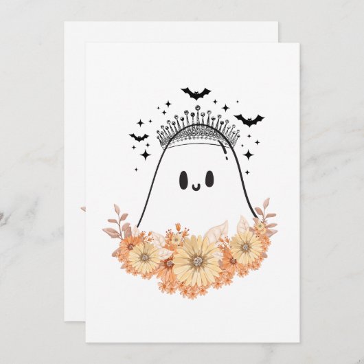 Invitation Halloween (Devant / Derrière)