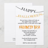 Invitation Halloween (Devant / Derrière)