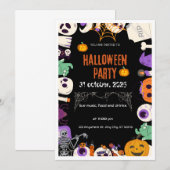 Invitation Halloween (Devant / Derrière)