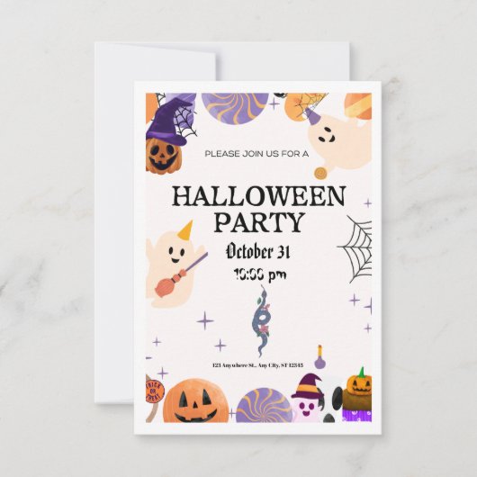 Invitation Halloween (Devant)