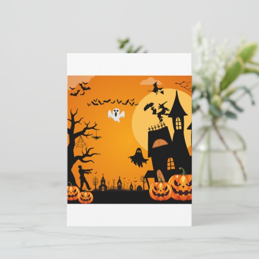 Invitation Halloween (Debout devant)