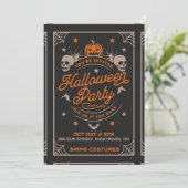 Invitation Halloween (Debout devant)
