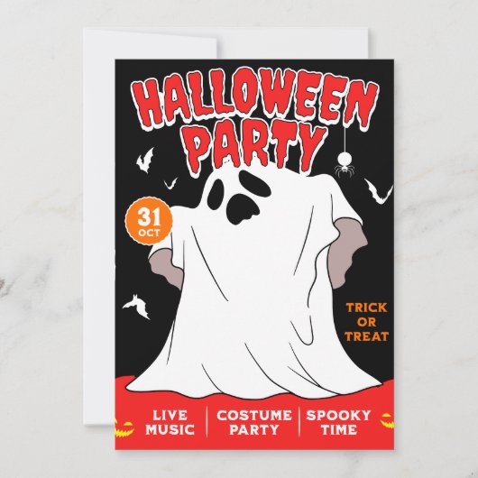 Invitation Halloween (Devant)