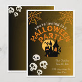 Invitation Halloween  (Devant / Derrière)