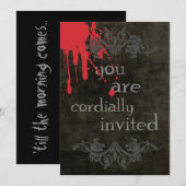 Invitation Halloween (Devant / Derrière)