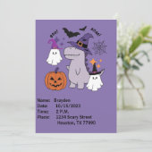 Invitation Halloween (Debout devant)