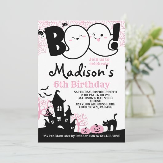 Invitation Halloween (Debout devant)