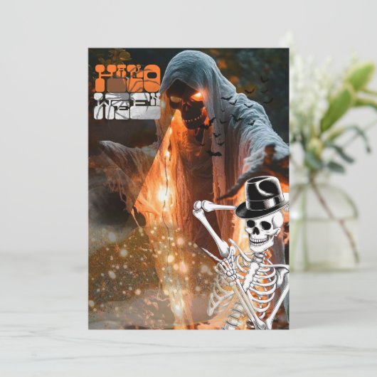 Invitation Halloween (Debout devant)