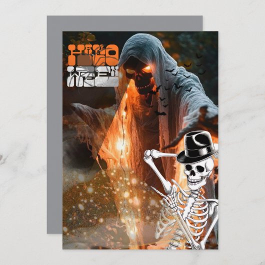 Invitation Halloween (Devant / Derrière)