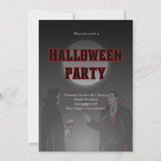 Invitation Halloween (Devant)