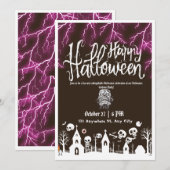 Invitation Halloween (Devant / Derrière)