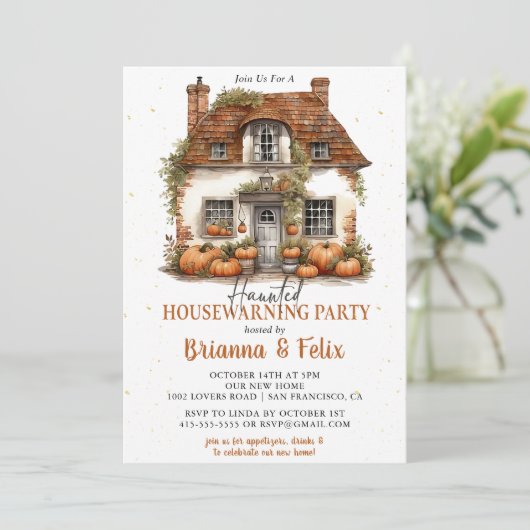 Invitation Halloween (Debout devant)