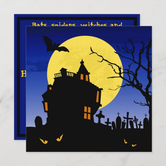 Invitation Halloween (Devant / Derrière)