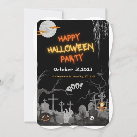 Invitation Halloween (Devant)