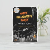 Invitation Halloween (Debout devant)
