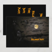 Invitation Halloween #1 (Devant / Derrière)