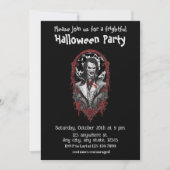 Invitation Halloween, 12 vampires, effrayant, effrayant, (Devant)