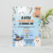 Invitation Halloween 1er anniversaire Boo tiful Blue Boy (Debout devant)