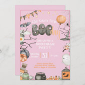 Invitation Halloween 1ER Anniversaire N'importe quel âge Fill (Devant / Derrière)