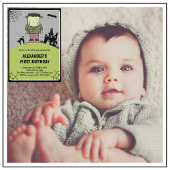 Invitation Halloween 1er anniversaire spoktacular frankenstei