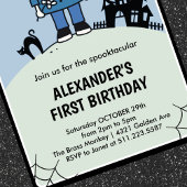 Invitation Halloween 1er anniversaire spottacular garçon