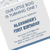 Invitation Halloween 1er anniversaire spottacular mignon