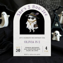 Halloween 2 Anniversaire Fête Ghost Two Boujee