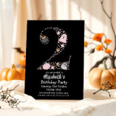 Invitation Halloween 2e anniversaire Éffrayant mignonne