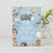 Invitation Halloween 2e anniversaire Notre petit livre est de (Debout devant)