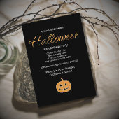 Invitation Halloween 30e fête d'anniversaire Jack O'Lantern