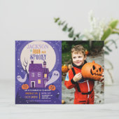 Invitation Halloween 4TH Ghosts Quatre House Party Photo Quat (Debout devant)