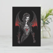 Invitation Halloween 6 vampire, b, monstre effrayant, horreur (Debout devant)