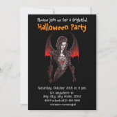 Invitation Halloween, 6 vampires, effrayant, c2, effrayant, (Devant)