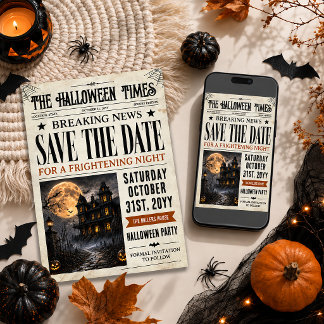 Invitation Halloween à retenir, Journal Halloween