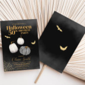 Invitation Halloween adulte moderne fête d'anniversaire