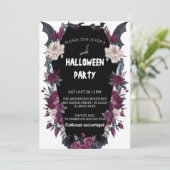 Invitation Halloween Adultes Éffrayante soirée costume gothiq (Debout devant)