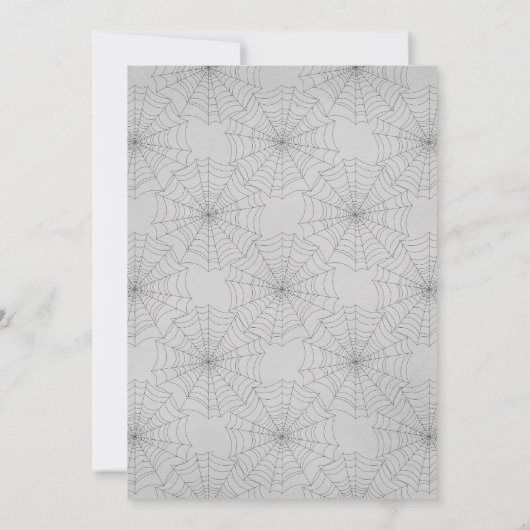 Invitation Halloween Affaire Fantomatique (Dos)