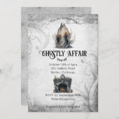 Invitation Halloween Affaire Fantomatique (Devant / Derrière)